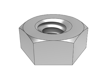 ASME B18.2.2.1-1 น็อตหกเหลี่ยม (ลบมุมด้านเดียว)