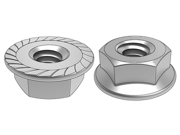 ASME B18.16.4.1 น็อตหน้าแปลนหกเหลี่ยม (มีฟันกันลื่น)